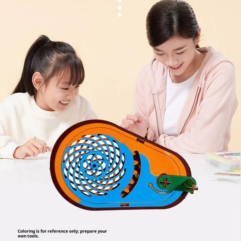 STEM DIY 프로젝트를 위한 나무 광학 환상 스피너 - Science Project Kit 리뷰 및 가격