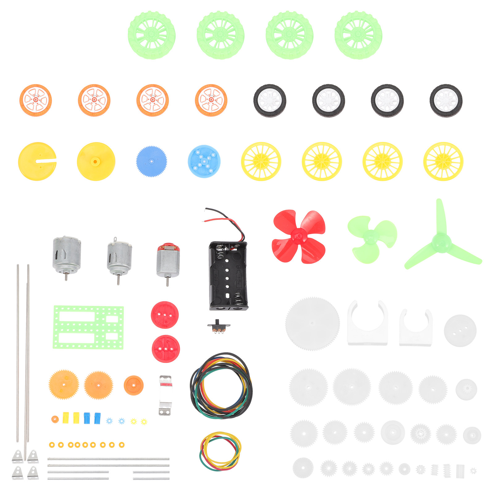 112개 모터 액세서리 키트 플라스틱 기어 휠 미니어처 - Science Project Kit 리뷰 및 가격