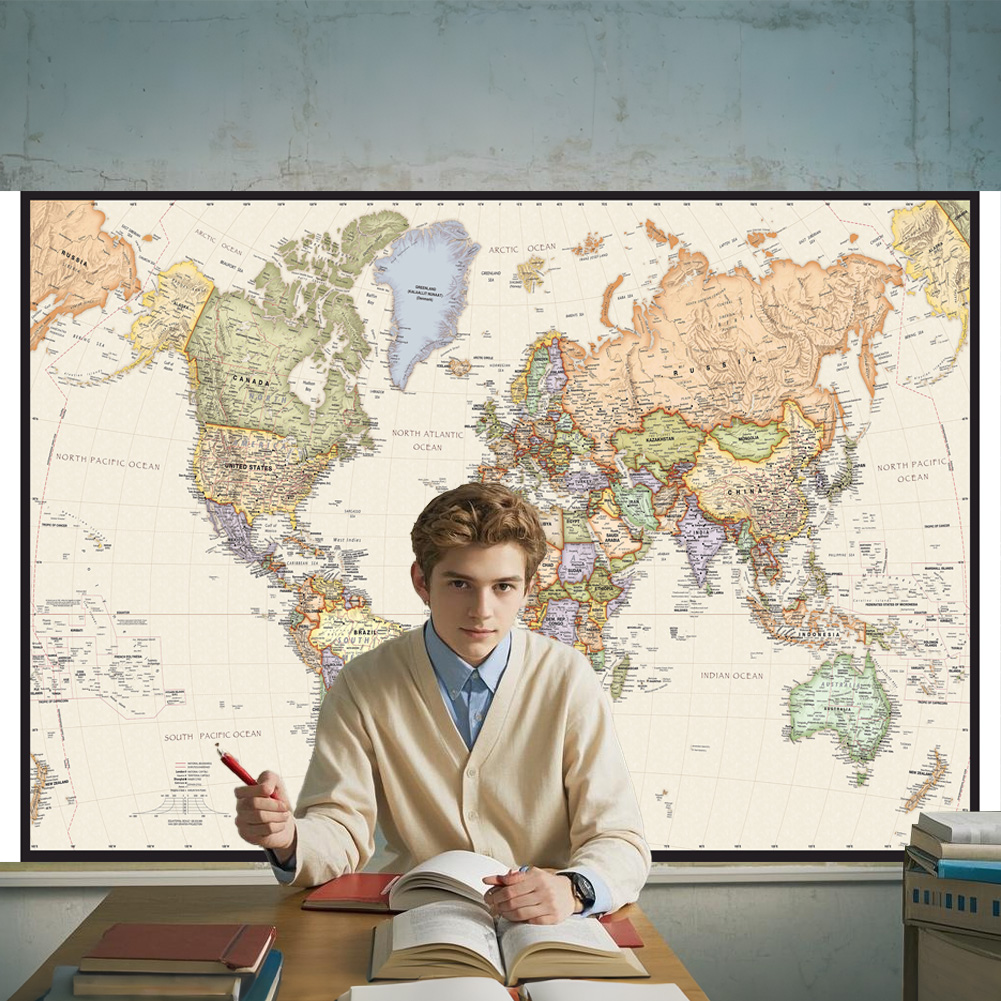 127x81cm/50x32inch 빈티지 세계지도 포스 - Star Map Poster 리뷰 및 가격