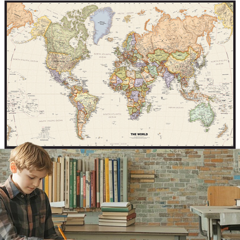 127x81cm/50x32inch 빈티지 세계지도 포스 - Star Map Poster 리뷰 및 가격