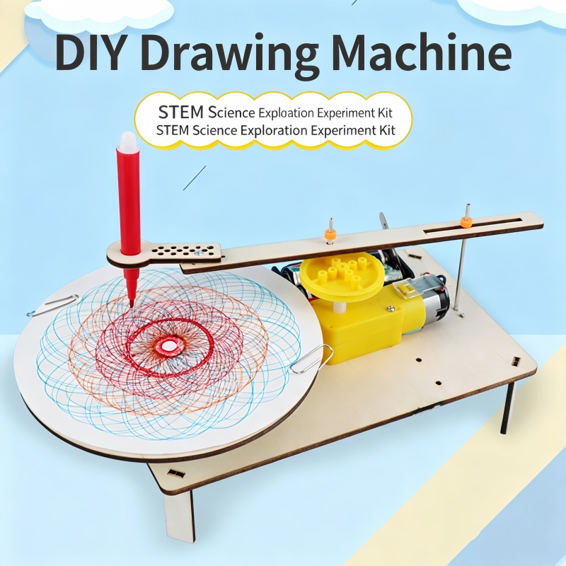 1-3Pcs DIY 나무 전기 플로터 드로잉 로봇 장난 - Science Max 리뷰 및 가격