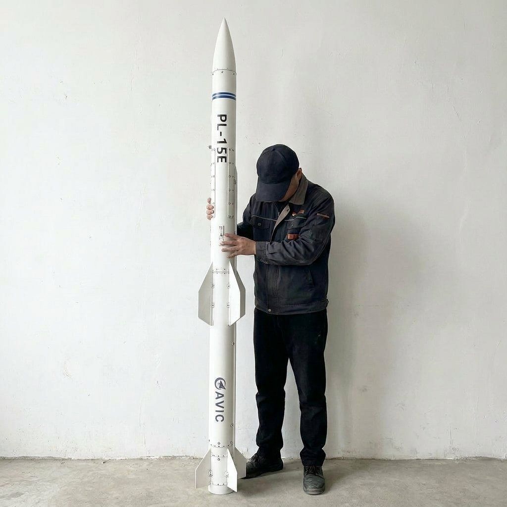 3D 프린팅된 중국 PL-15E 공대공 미사일 모형,  - Science Exhibition Models 리뷰 및 가격